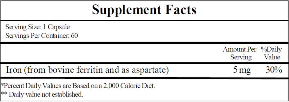 Ecological Formulas/Cardiovascular Research Ferritin — view 3