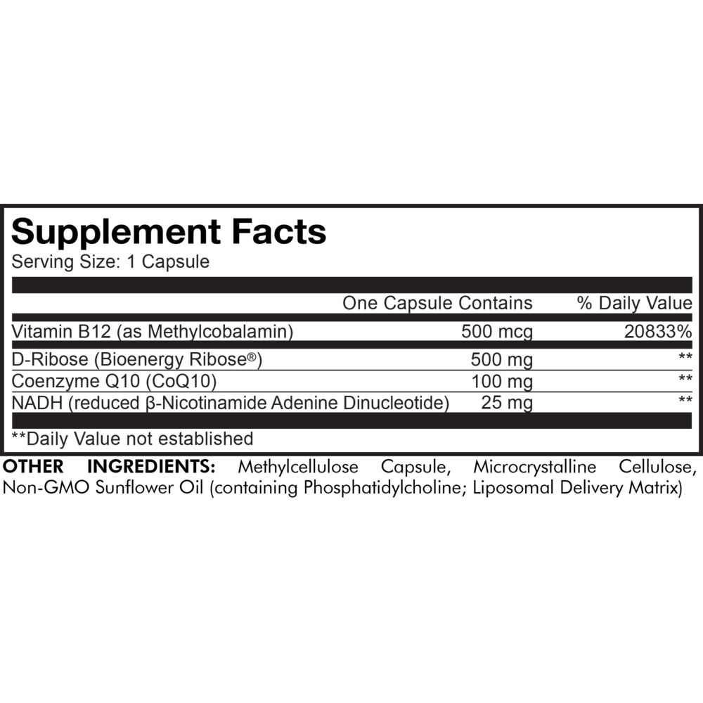 Codeage Liposomal NADH+ — view 3
