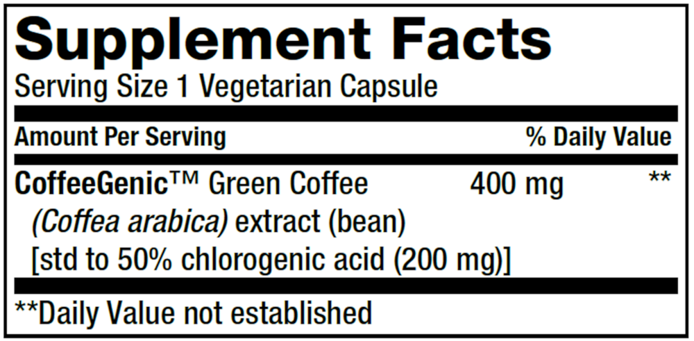 Life Extension CoffeeGenic Green Coffee Extract 400mg — view 3