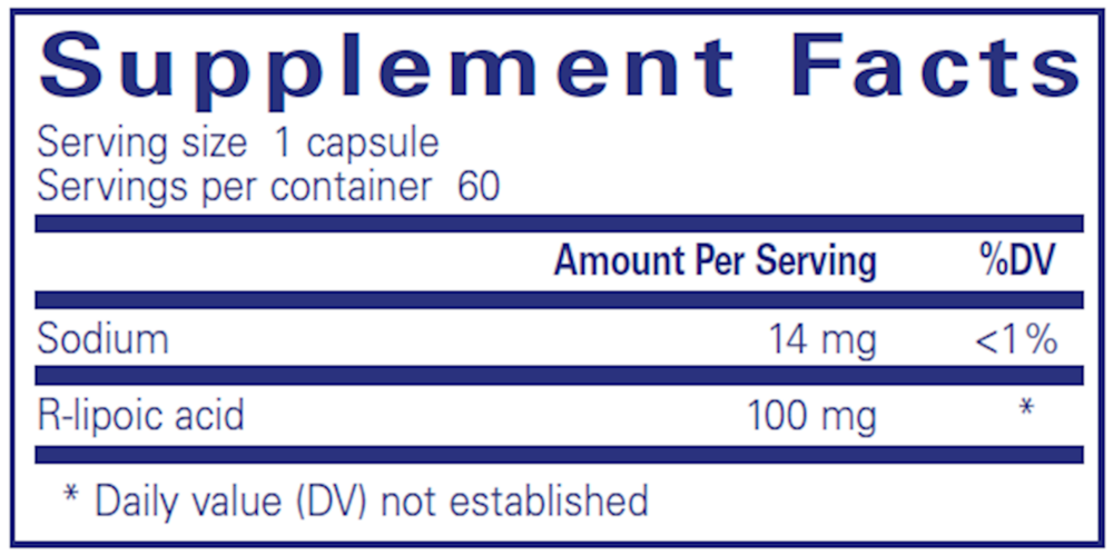 Pure Encapsulations R-Lipoic Acid (Stabilized) — view 3