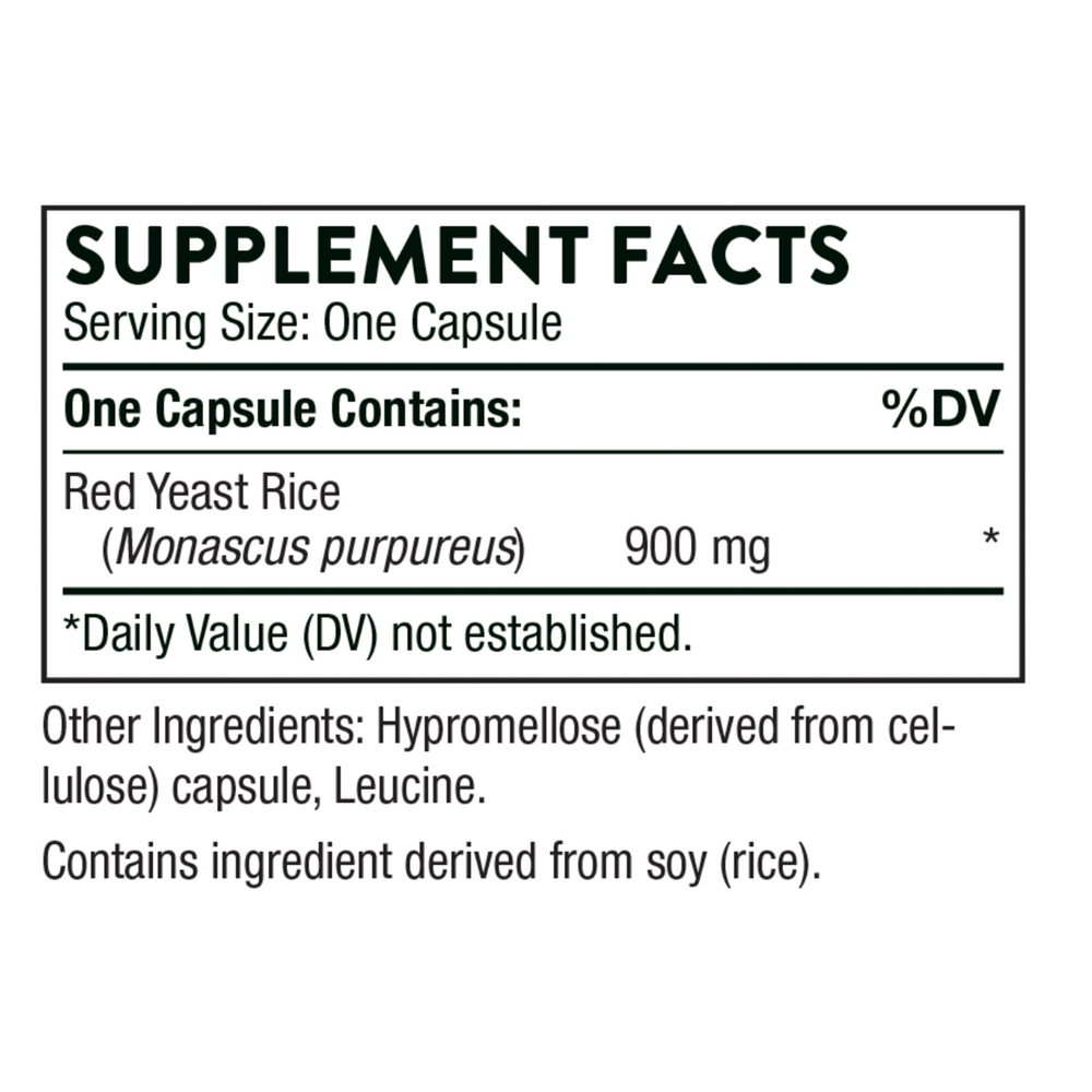 Thorne Red Yeast Rice (formerly Choleast-900) — view 3