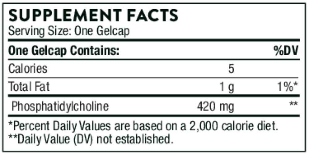 Thorne Phosphatidyl Choline — view 3