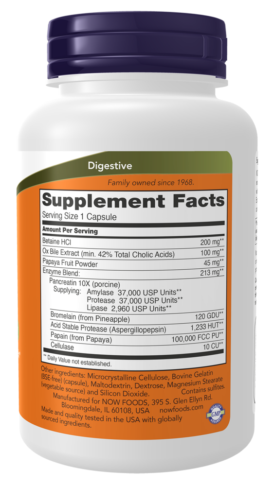 NOW Foods Super Enzymes Capsules — view 3