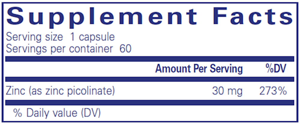Pure Encapsulations Zinc 30 — view 3