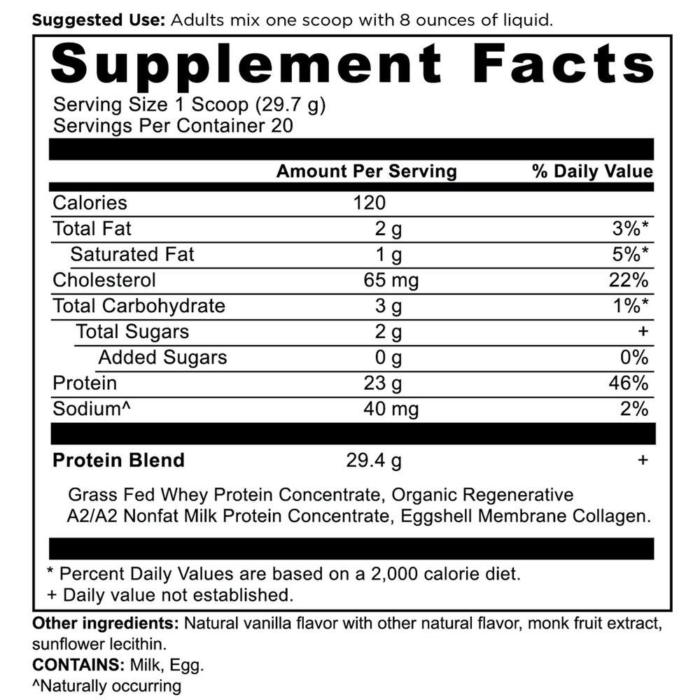 Ancient Nutrition Whey Protein Powder - Vanilla — view 3