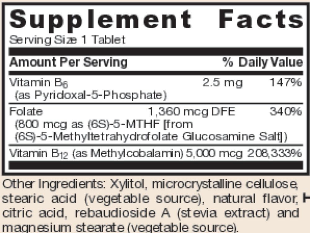 Jarrow Formulas Methyl B-12 & Methyl Folate Cherry — view 3