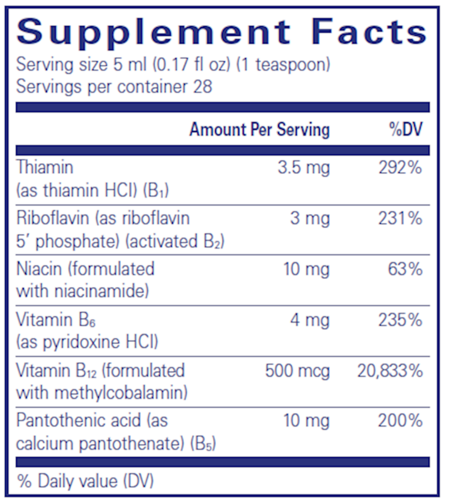 Pure Encapsulations B-Complex Liquid — view 3