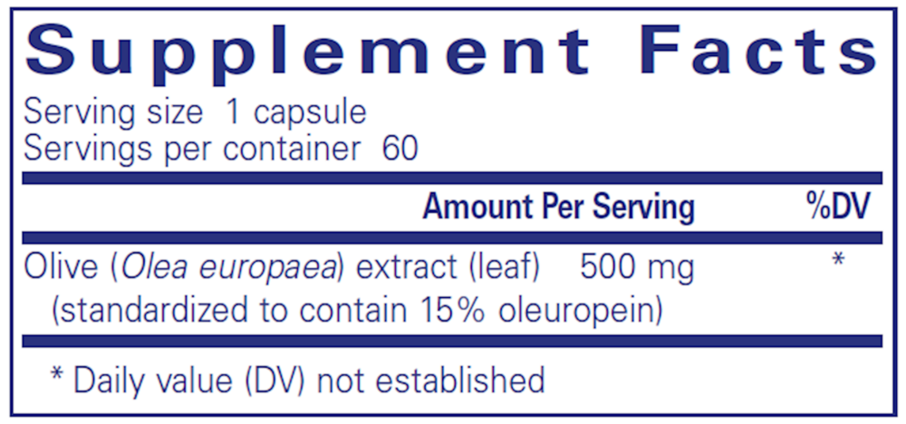 Pure Encapsulations Olive Leaf Extract — view 3