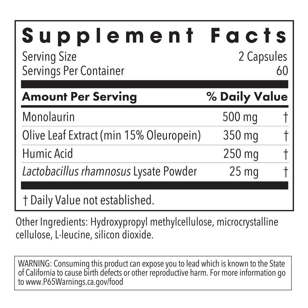 Allergy Research Group Humic-Monolaurin Complex — view 3