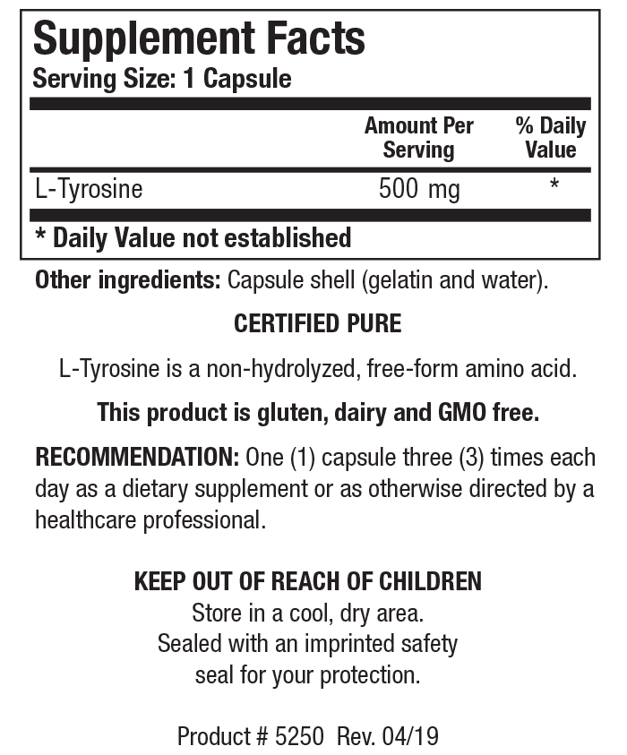Biotics Research L-Tyrosine — view 3