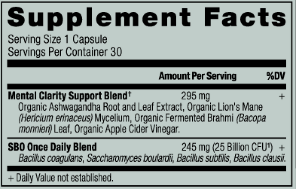Ancient Nutrition SBO Probiotics Mental Clarity — view 3