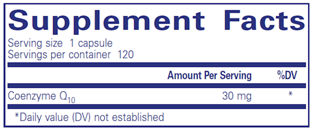 Pure Encapsulations CoQ10 30mg — view 3