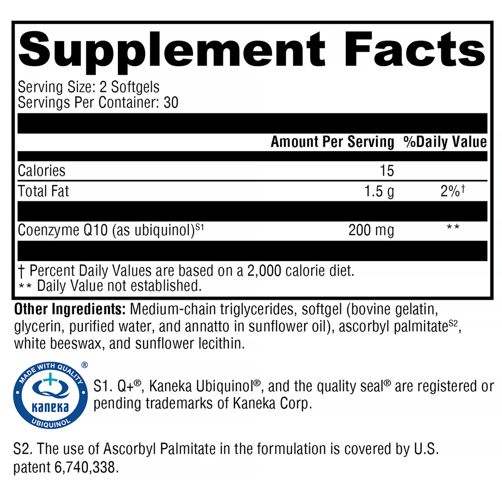 Xymogen CoQmax Ubiquinol (Coenzyme Q10) — view 3