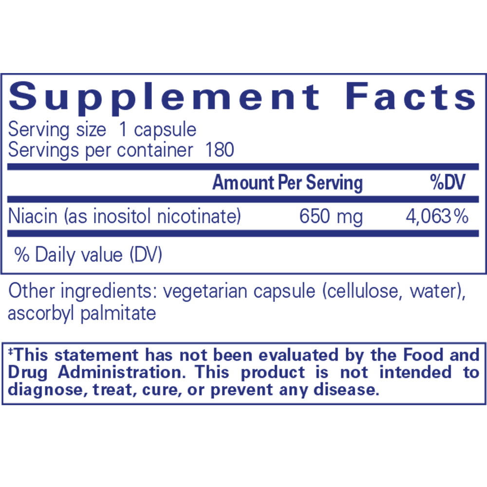 Pure Encapsulations Niacitol 650mg — view 3
