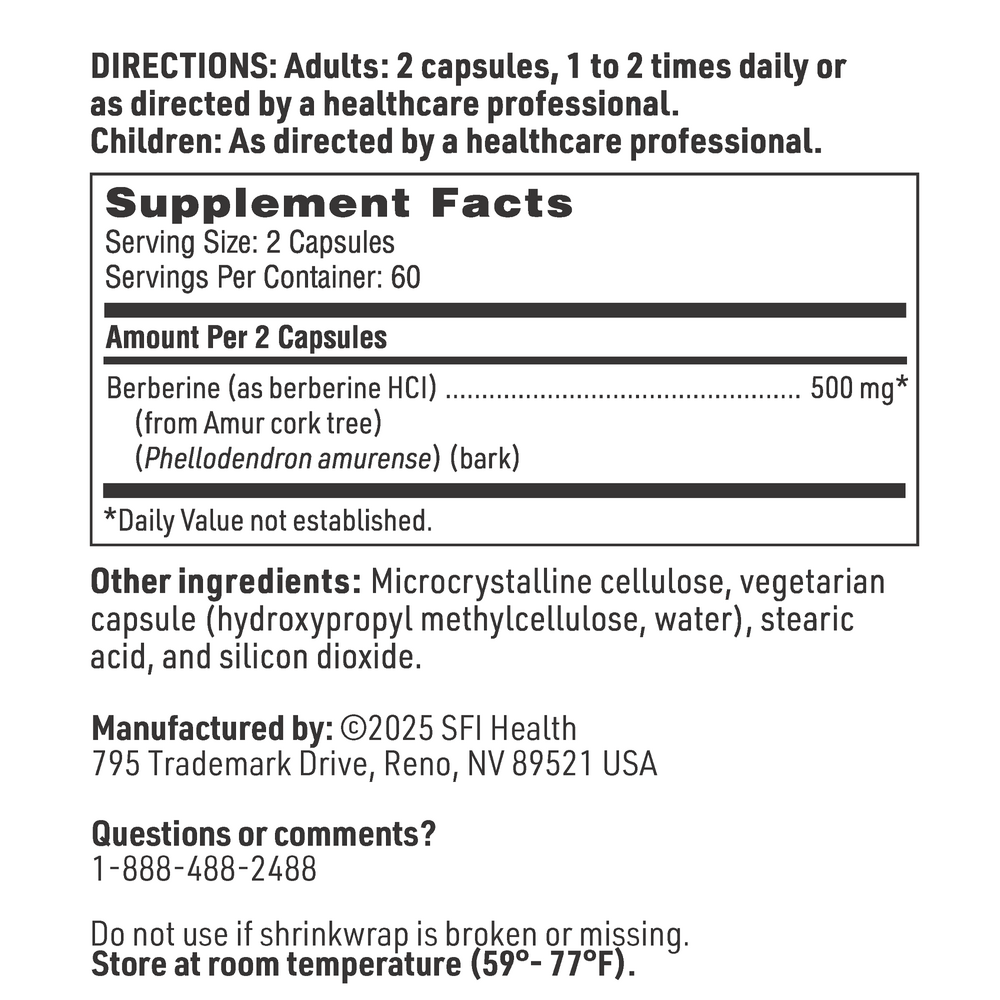Klaire Labs/SFI Health Berberine — view 3