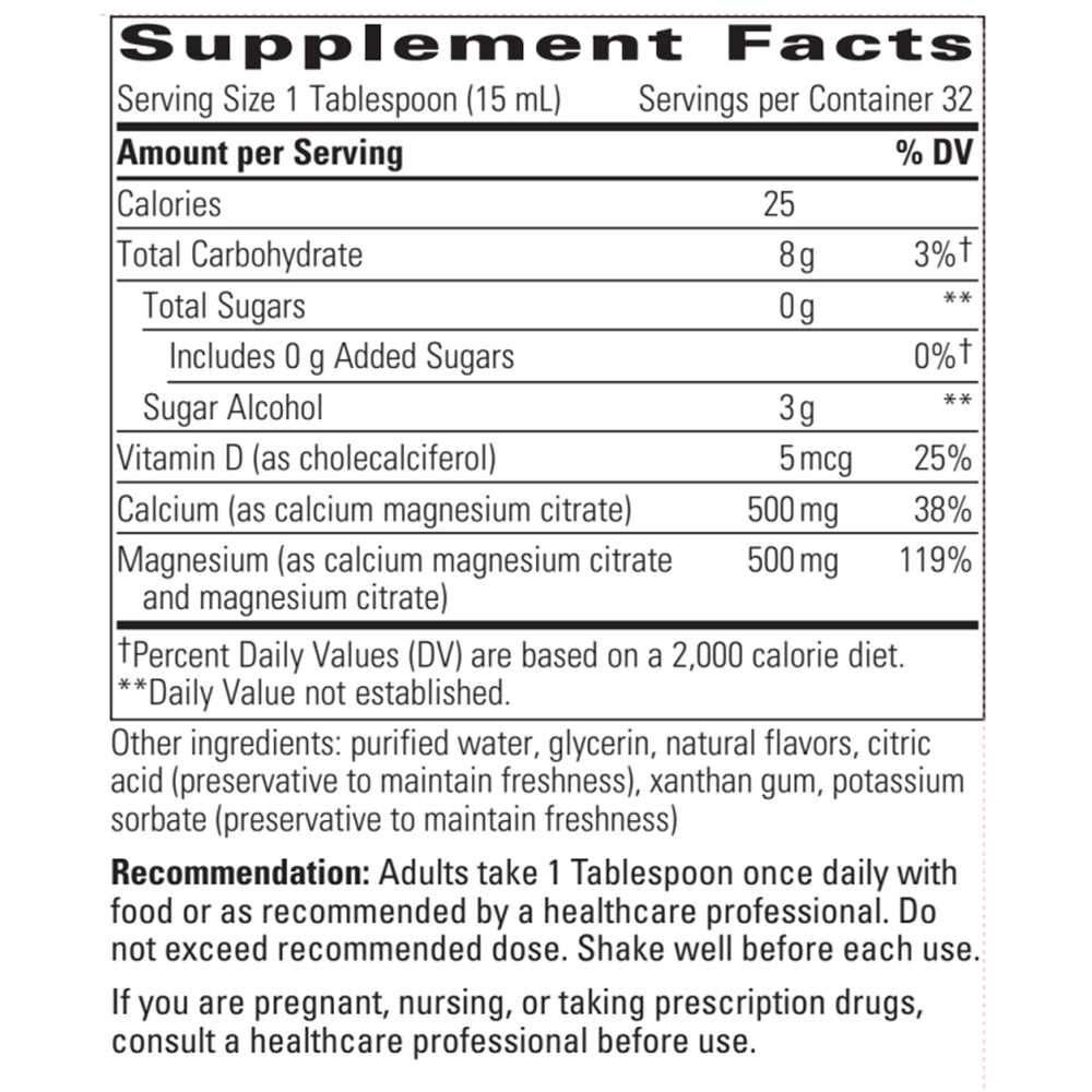 Integrative Therapeutics Liquid Calcium Magnesium Berry 1:1 — view 3