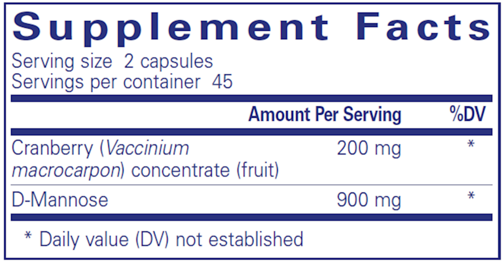 Pure Encapsulations Cranberry/D-Mannose — view 3