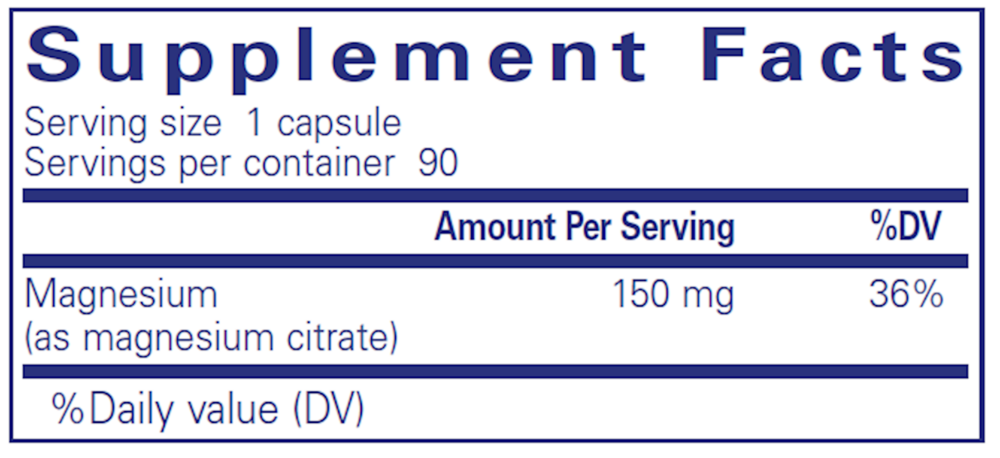 Pure Encapsulations Magnesium (Citrate) — view 3