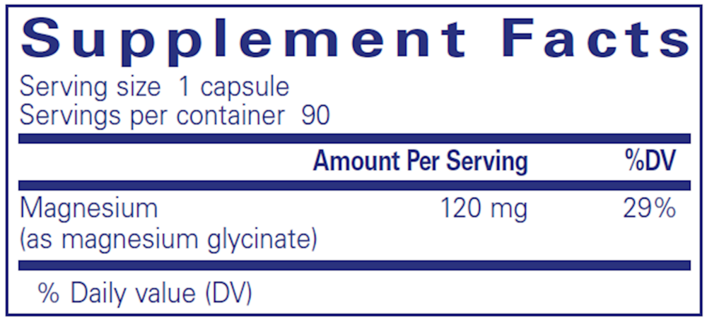 Pure Encapsulations Magnesium (Glycinate) — view 3