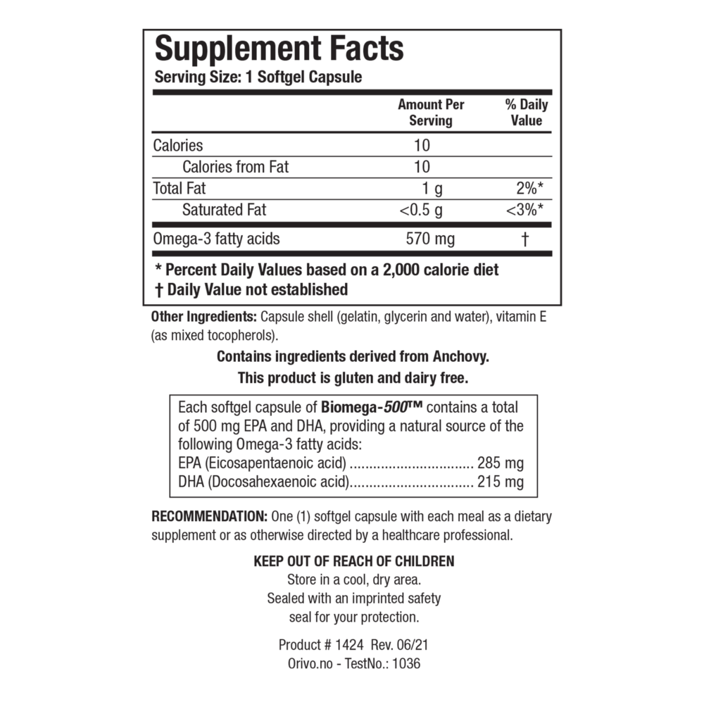 Biotics Research Biomega-500™ — view 3