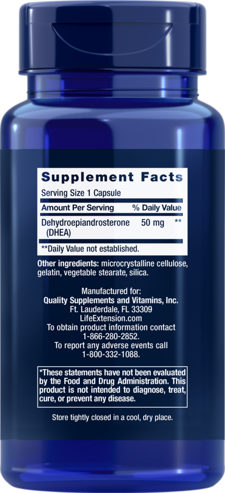 Life Extension DHEA 50mg — view 3