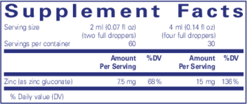 Pure Encapsulations Zinc Liquid 15mg — view 3