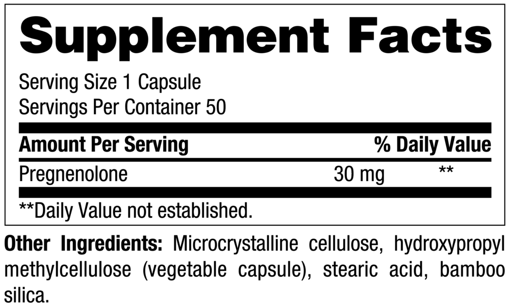 NuMedica Pregnenolone — view 3