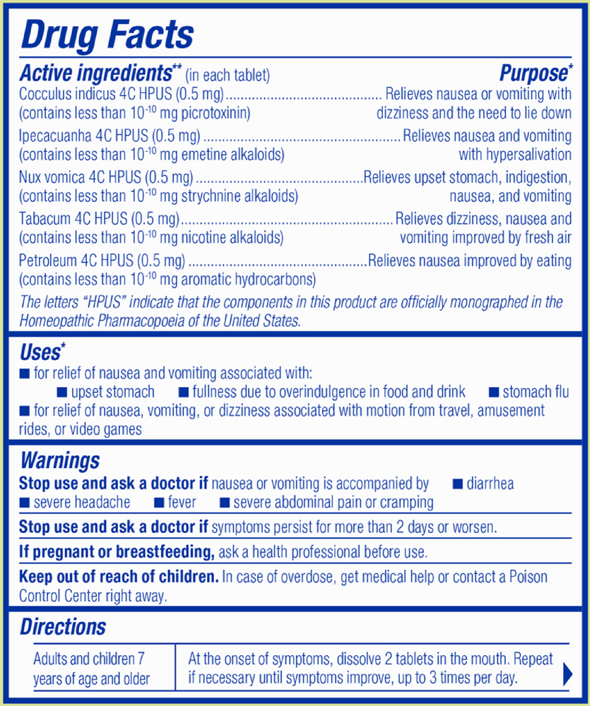 Boiron Homeopathics NauseaCalm — view 3