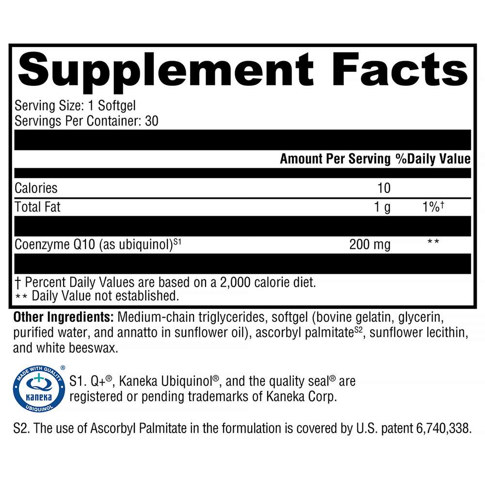 Xymogen CoQmax Ubiquinol 200mg — view 3