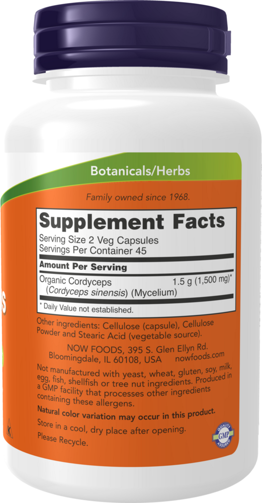 NOW Foods Cordyceps 750mg — view 3