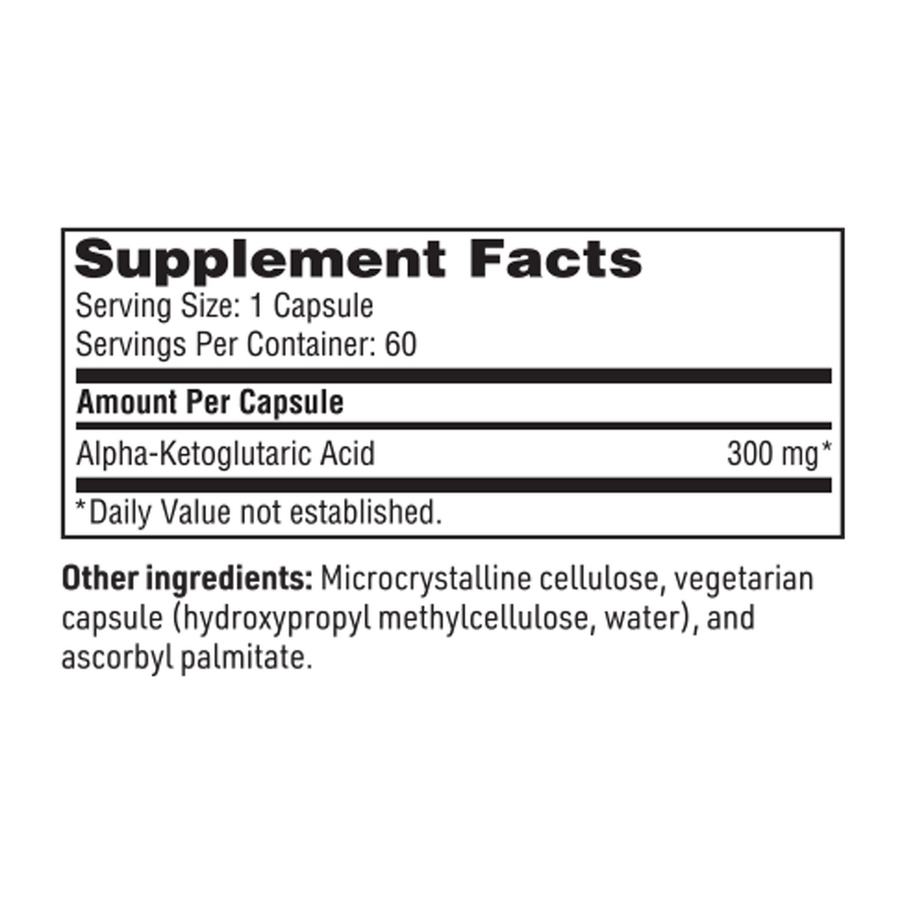 Klaire Labs/SFI Health Alpha-Ketoglutaric Acid 300mg — view 3