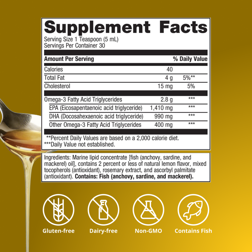 Metagenics OmegaGenics® EPA-DHA 2400 Fish Oil - Lemon — view 3