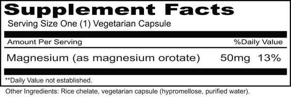 Priority One - Magnesium Orotate 50mg