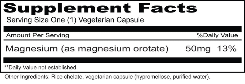 Priority One - Magnesium Orotate 50mg