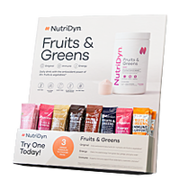 NutriDyn Fruits & Greens Display w/ To Go pkts
